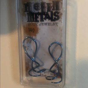 Spiral 14 gauge earrings